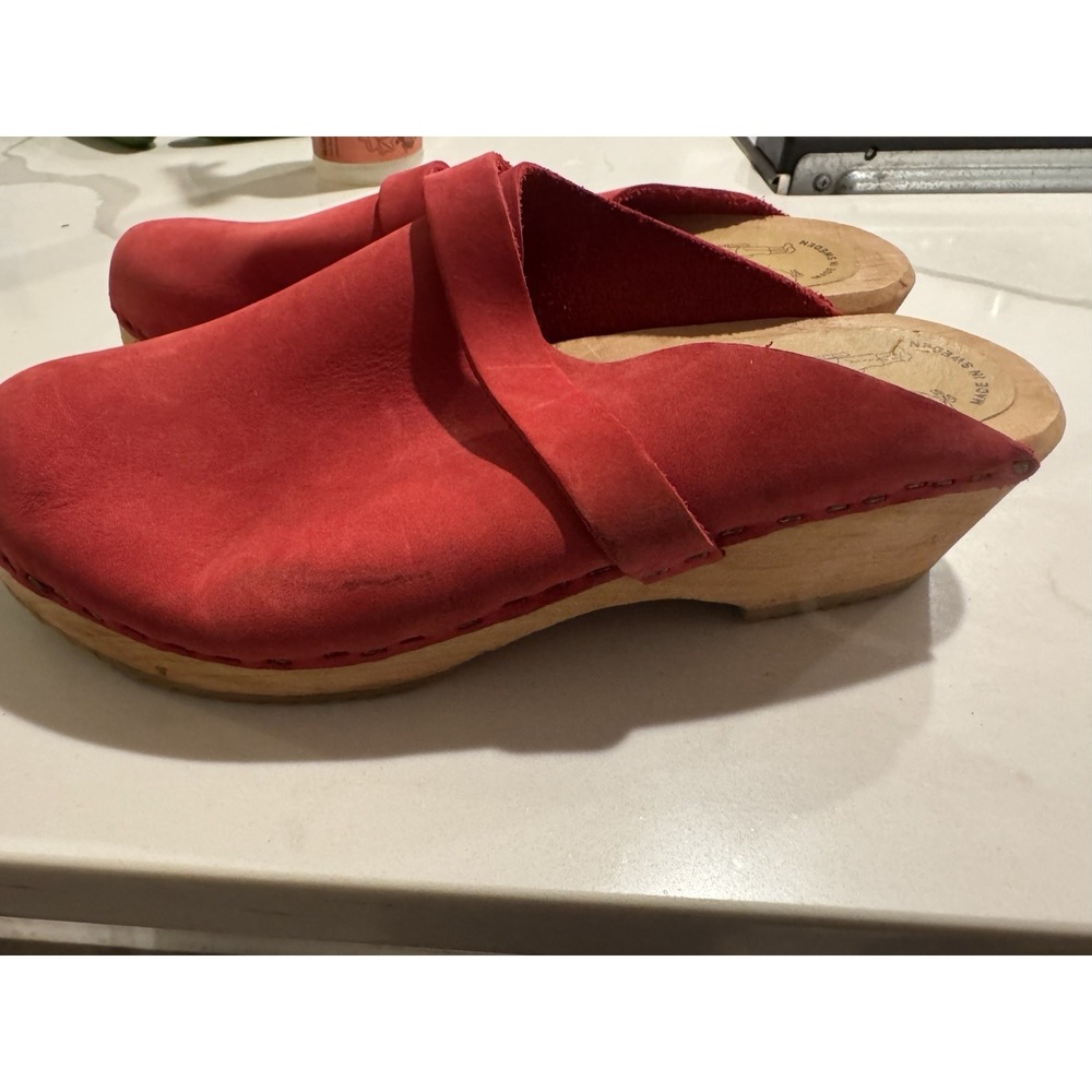 Skane Toffeln Swedish Clogs Red size 41 EU